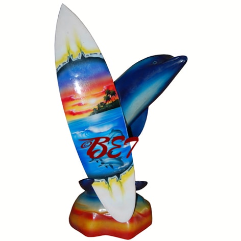 airbrush mini surfboard