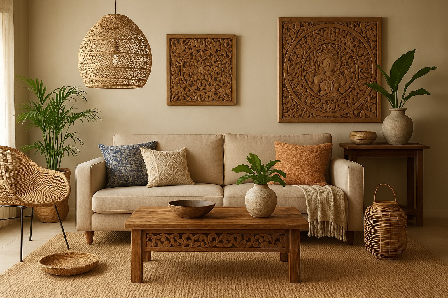 Bali home decor ideas for living room